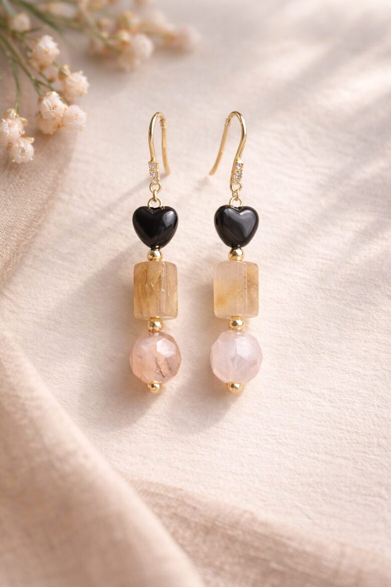 Auskari "Melnais nektārs"